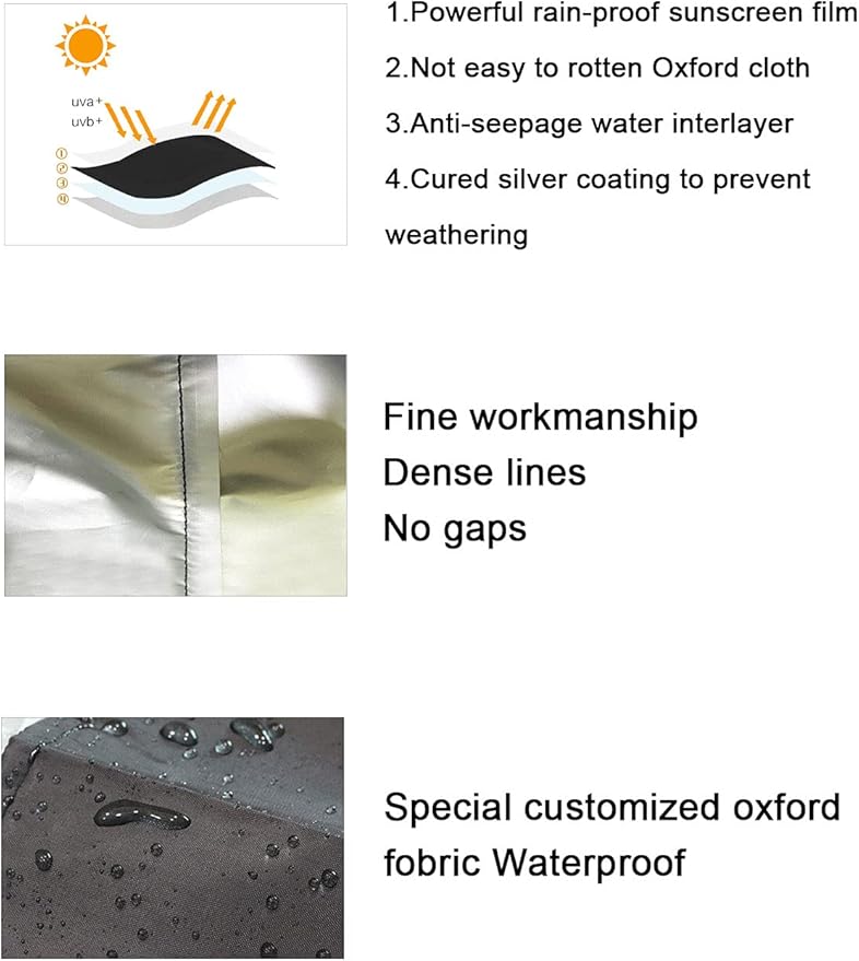 Ericlin Washer and Dryer Covers,Top Load Washing Machine Cover Laundry Dryer Protect Cover Dustproof Waterproof Zipper Design for Easy Use Fit for Most Front-loading Machine(W29D28H43in) (Silve)