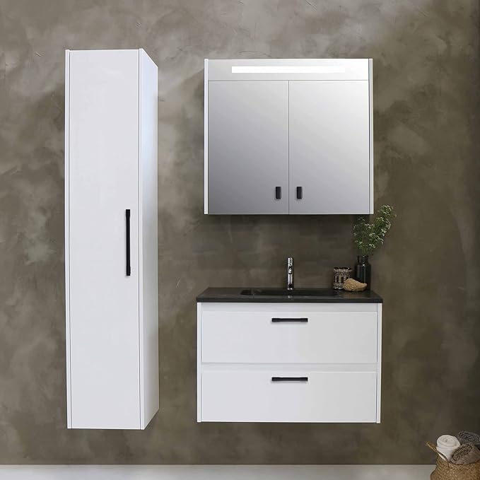 COTYKILEY 10 Pack 5 Inch(128mm) Matte Black Cabinet Handles Black Kitchen Cabinet Pulls Cabinet Door Handles Kitchen Cabinet Hardware Cupboard Drawer Pulls Dresser Handles