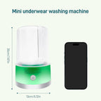 Portable Mini Washing Machine | Compact Deep Cleans Underwear, Baby Clothes, Small Laundry | Lightweight for Apartment, Dorm, Hotel, Travel & Camping | Quiet Energy-Efficient（Green）