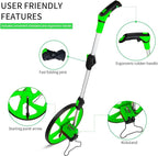 Zozen Distance Measuring Wheel in Feet, Walking Measure Wheel, Rolling Measurement Up To 10,000Ft, Double Collapsible/One Key to Reset/Kickstand to Keep Stand, and Carrying Backpack.