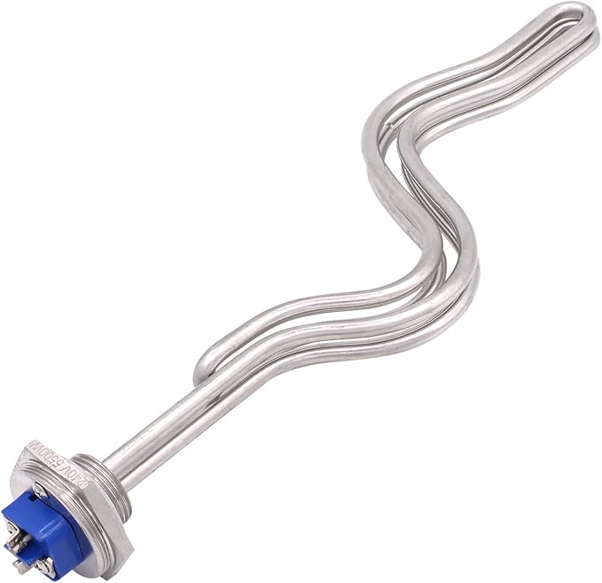 DERNORD 240V 5500W Ripple Water Heater Element Screw-In Lime Life - Ultra Low Watt Density