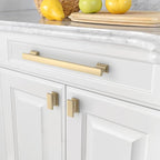 Asidrama 10 Pack 7 Inch(177mm) Brushed Brass Kitchen Cabinet Handles, Cabinet Pulls Kitchen Cabinet Hardware for Cupboard Drawer Pulls