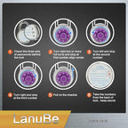 LanuBe Standard Dial Combination Lock, 2 inches. Wide, with Different Combinations, Purple Turnplate, Pack of 60; Lock for School, Employee, Gym Sports Locker, Case, Toolbox
