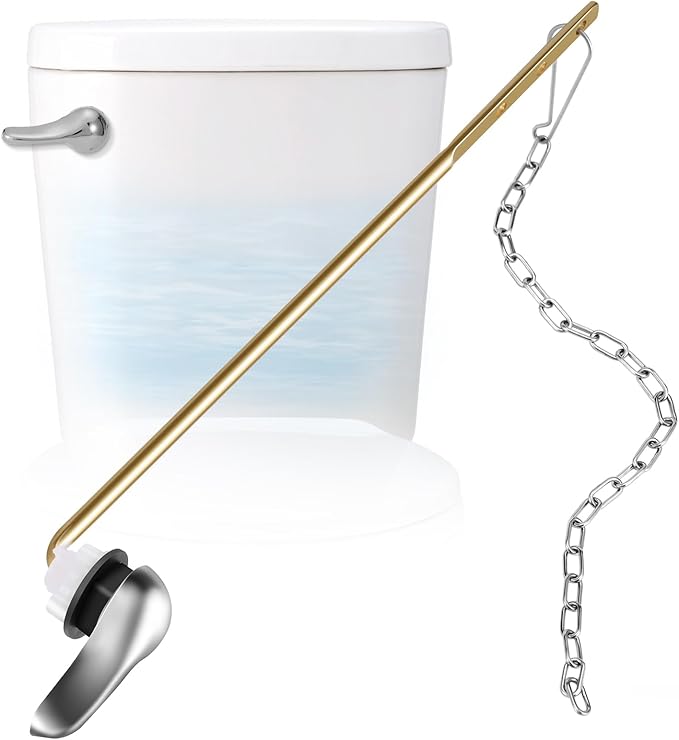 Universal Toilet Handle Replacement Kit ,Front Mount Toilet Flush Handle ,Zinc Alloy Toilet Handle Lever,Toilet Flush Handle Replacement Compatible with American Standard/Mansfield/Gerber (1 Pack)