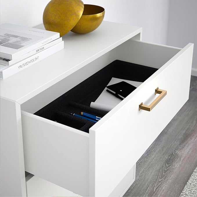 FILTA Cabinet Handles 3.75 Inch 10 Pack Cabinet Pulls for Kitchen Champagne Bronze Metal Drawer Pulls Modern Cabient Hardware Cupboard Handles