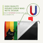 Rainbow Gay Pride Magnetic Mailbox Covers Standard Size 21 x 18 Inch Black Cat Love Always Wins Mailbox Post Cover LGBTQ Letter Box Wraps Waterproof Garden Yard Home Decor for Outside