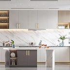 Amerdeco 10 Pack Gold Knurled Cabinet Pulls 3 Inch Center to Center Kitchen Cabinet Handles for Drawer Dresser, Cupboard and Wardrobe ZH0031