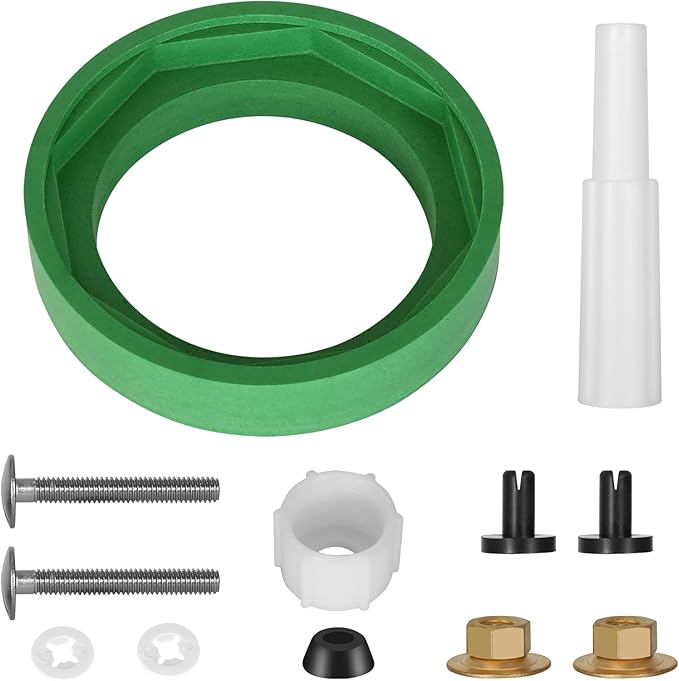 Toilet Tank to Bowl Gasket Coupling Kit Fits for American Standard Champion 4 Toilet AS738756-0070A,3" Flush Valve Toilet Replacement Parts Includes Washer and Bolts Seals,Fits Most Toilet Tank Repair