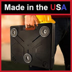 The OmniShelf Magnetic Portable Workstation + Toolbox, Computer & Laptop Stand, Multimeter Case, Utility Shelf w/ 50 lb Capacity, Hands Free Workstation Attaches to HVAC, Trucks & More (5 Count)