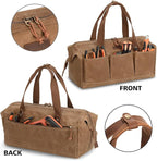 Heavy Duty 18-Inch Tool Bag with 12 Pockets, Large Zippered Tool Organizer, Portable Empty Toolbox for Mechanics, Electricians, DIY – Durable Soft Handle, Ideal Father’s Day or Birthday Gift