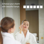 6-Light Black Vanity Lights for Bathroom, Modern Bathroom Vanity Lighting Fixtures Over Mirror, Bathroom Light Fixtures for Bathroom Mirror, Living Room, Hallway, Vanity Table, E26 Base