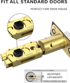 Asidrama 4 Pack Oil Rubbed Bronze Privacy Door Handles, Door Lever with Door Knobs Indoor for Bedroom or Bathroom, Heavy Duty Door Handles Interior with Locks for Left Right Sided Doors