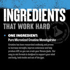 Animal Micronized Creatine Monohydrate Powder - Delays Muscle Fatigue, Supports Muscle Growth, Endurance, ATP Production, Cognitive Function, Strength, and Recovery for Men & Women - Unflavored, 1000g