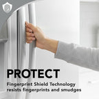 Weiman Stainless Steel Cleaner and Polish - Protects Appliances from Fingerprints, Leaves a Streak-Free Shine for Refrigerator, Dishwasher, Oven, Grill, 2 Pack With Microfiber Cloth