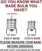 Novelty Lights 25 Pack G50 Outdoor Patio Globe Replacement Bulbs, Clear, E17/C9 Intermediate Base, 7 Watt