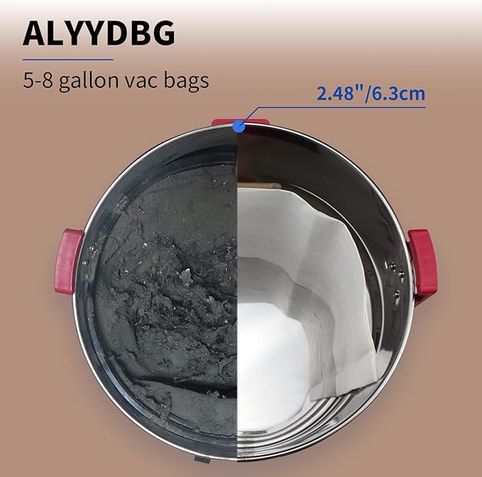 3 Pack Shop Vac 5-8 Gallon Filter Bags, ALYYDBG Type E - 90661 906-61 9066100 9066133; Type H 90671 9067-1 9067100 9067133 Vacuum Cleaner Filter Bags