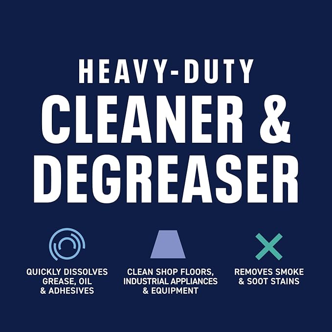 Bioesque Heavy Duty Multi-Surface Cleaner & Degreaser Concentrated Professional Formula, 32 Fl Oz (Pack of 12)