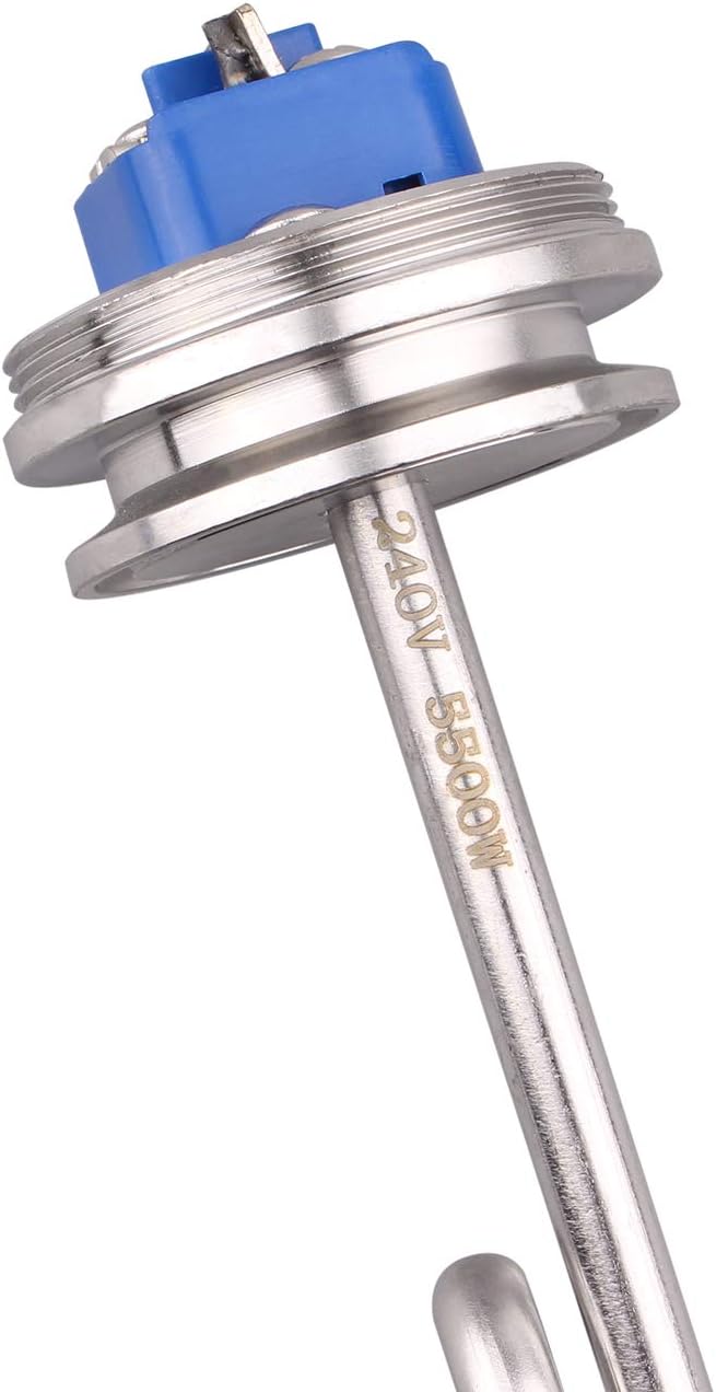DERNORD 1.5 Inch (OD50.5mm) Tri-clamp Foldback Heating Element Stainless Steel Immersion Water Heater (240v 5500w)
