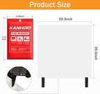 KANHIRO Fire Blanket Emergency for Home Kitchen - Fiberglass Fire Suppression Blanket Great for School, Fireplace, Grill, Car, Office, Warehouse (2 Pack, 39 in X 39 in)