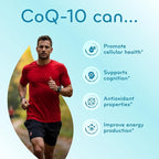 Pure CoQ10 200mg 200 Capsules - Quick Absorption Non-GMO
