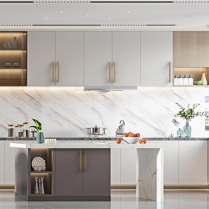 Asidrama 10 Pack 7.5 Inch(192mm) Antique Brass Kitchen Cabinet Handles, Cabinet Pulls Kitchen Cabinet Hardware for Cupboard Drawer Pulls