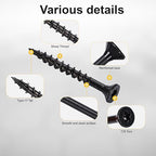 Wood Screws #8 x 1-5/8’’, T25 Star Torx Drive Flat Head Deck Screws, Black, 154Pcs (1lb)