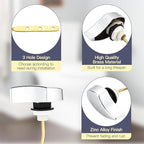 Metal Toilet Handle Replacement, Compatible with TOTO THU068#CP Trip Lvr for St743S, Brass Handle Trip Lever, Side Mount Toilet Handle Tank Flush Lever, Chrome