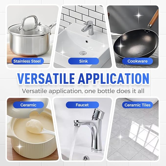 Multi-Purpose Powerful Cleaner for Kitchen, Upgrade Heavy Kitchen Grease Remover, 3 In 1 Coconut Oil Natural Cleanser for Faucets, Tiles, Oven & Stove Top (3)