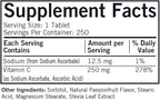 Kirkman Labs Vitamin C 250 mg Chewable Tablets with Stevia-250 Count