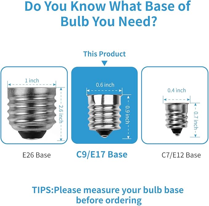 Meconard C9 Led Replacement Christmas Light Bulbs, C9 Shatterproof Led Bulbs for Christmas Indoor Outdoor String Lights, E17 Intermediate Base, Commercial Grade Holiday Bulbs, Cool White, 50Pack
