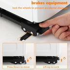 LUCKUP Heavy Duty Appliance Rollers, Extendable Washing Machine Stand Furniture Rollers Mobile Fridge Base Furniture Sliders for Refrigerators Washer and Dryer Support 660 lbs, Black