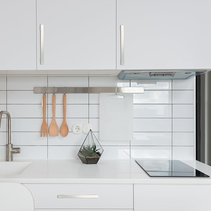 COTYKILEY 6 Pack 10 Inch(256mm) Brushed Satin Nickel Cabinet Handles Kitchen Cabinet Pulls Cabinet Door Handles Kitchen Cabinet Hardware