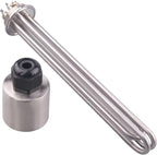 DERNORD 2 Inch Tri-Clamp 240V Water Heating Element Immersion U Type Electrical Brewing Boiler Heater (240V 9000W)