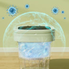 11L Portable Washing Machine with Foldable Design and 3 Cleaning Modes - Mini Washer for Baby Clothes, Underwear, Socks, and Small Items - Ideal for Apartment, Dorm, Camping, Travel (Blue)