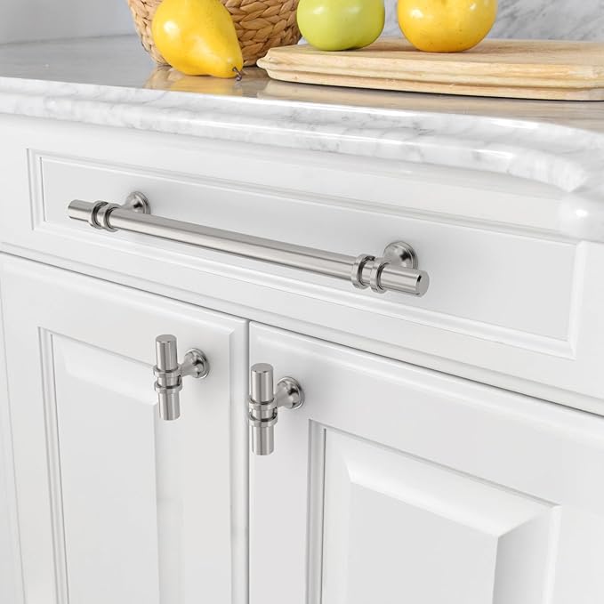 Asidrama 10 Pack 12.6 Inch(320mm) Brushed Satin Nickel Kitchen Cabinet Handles, Cabinet Pulls Kitchen Cabinet Hardware Cupboard Handles Drawer Pulls