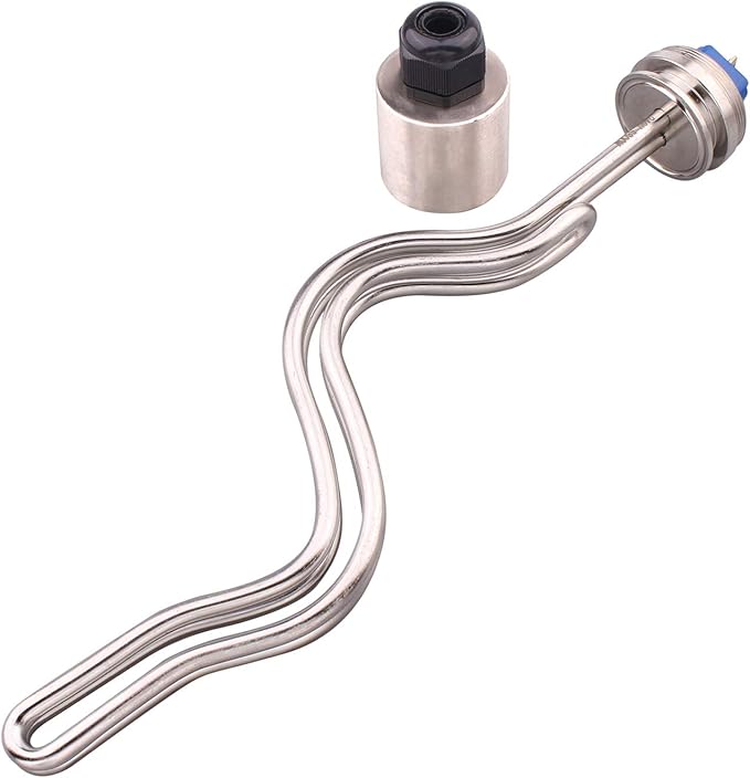 DERNORD 1.5" Inch (OD50.5mm) Tri-clamp Ripple Heating Element Electric Immersion Water Heater 5500W 240V