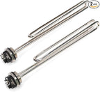 Water Heater Element 4500W,Screw-in,Foldback Type 02582 Water Heater Heating Elements By TOP-HEATER, Fits Most Models As AO Smith, GE, Kenmore,Maytag,Whirlpool, Water Heater Element Replacement 2Pack