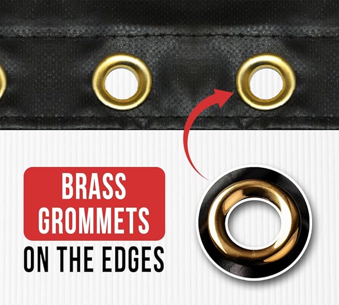 Mytee Products 2 Pack 20' x 27' Flatbed Truck 18 Oz Lumber Tarp with 6 FT Drop - Black Heavy Duty Vinyl Waterproof Tarp for Trailers to Protect Cargo from Wind, Rain, Snow and Sun