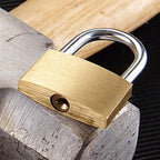 Thin Solid Brass Same Keyed Padlock keyed Alike Locks-40mm-12pack