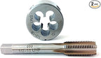 1/2-18 Tap And Die Set, Machine Thread Tap And Round Thread Die Right Hand HSS Taper