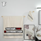 JQK Champagne Bronze Bath Towel Bar, 27 Inch 304 Stainless Steel Thicken 0.8mm Towel Rack Bathroom, Towel Holder Wall Mount, Total Length 29.41 Inch, TB250L27-CB