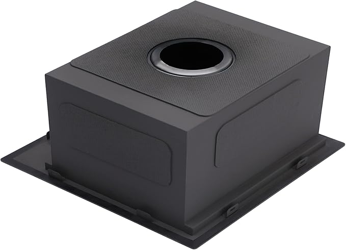 SHACO 15x20 Inch Black Drop In Bar Sink, 15 Inch Top Mount RV Kitchen 16 Gauge Stainless Steel Sink for Small Kitchen Wet Bar Prep RV Yard Office Laundry with Dish Grid & Drain, Gunmetal Black