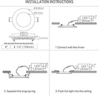 TORCHSTAR 12-Pack 6 Inch Ultra-Thin LED Recessed Lighting with J-Box, 3000K Warm White, 12W Dimmable 1000lm Brightness LED Downlight, ETL & Energy Star Listed