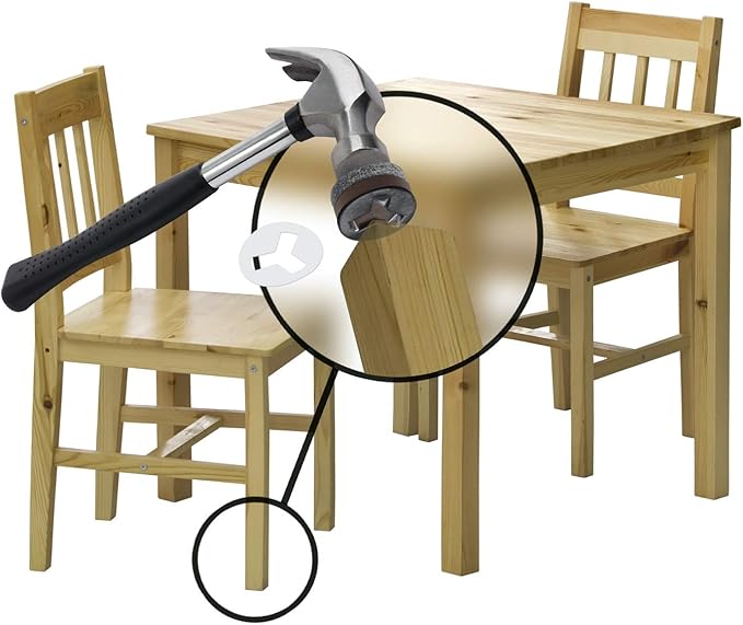 GorillaFelt CB240 Chair Leg Floor Protectors/Felt Glides (Set of 8) Tap On Felt Furniture Pads Guaranteed to Stay On, 3/4 Inch Round Sliders