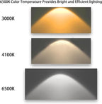 12 Pack 17W 24in T8 Bright White Fluorescent Tube, F17T8/865 6500K Daylight,2 Foot T8 Linear Fluorescent Lamp,Medium Bi-Pin (G13) Base,1350 Lumens