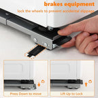 LUCKUP Heavy Duty Appliance Rollers, Extendable Washing Machine Stand Furniture Rollers Mobile Fridge Base Furniture Sliders for Refrigerators Washer and Dryer Support 660 lbs, Silver