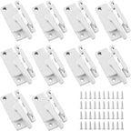 10 Pack Cam Action White Window Sash Locks, Security Window Latches Replacement Sash Lock, Replacement Sash Lock for Horizontal Sliding Windows and Vinyl Single or Double Windows