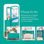 Country Chic All-in-One Chalk Paint for Furniture, Cabinets, Home Decor, Eco-Friendly, Matte Finish, Built-In Primer & Top Coat for Wood, Metal - Whoop-de-do (Bright Teal) - 4 oz (118 ml)