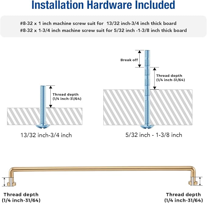 JOY DECOR Cabinet Pulls – 12-3/5 Inch Hole Center, Champagne Bronze, 2 Pack, Zinc Alloy Cabinet Handles for Drawers & Cupboard – Vintage Style Hardware for Kitchen, Bathroom, Dresser