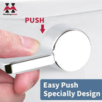 Houtingmaan Toilet Handle Replacement Kit,Toilet Handle Lever for Most Front Mount Toilets, Universal Brass Toliet Flush Handle Lever with Stainless Steel Flapper Chain,Chrome